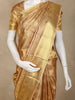 Gold Abstract Woven Design Pure Kanchipuram Silk Saree with Gold Zari Woven Border