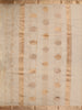 Gold Beige Butta Woven Design Tissue Saree with Gold Zari Border