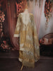 Gold Zari Embroidered Design  Tissue Silk Straight Cut Salwar Suit with Dupatta