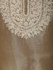 Gold Zari Embroidered Design  Tissue Silk Straight Cut Salwar Suit with Dupatta