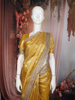 Gold Floral Butta Design Tissue Saree with Designer Lace Border