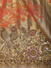 Gold Floral Woven Tissue Banarasi Saree with Heavy Designer Border