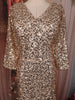 Gold Heavy Sequins Embroidered Design Shimmer Party Wear Gown