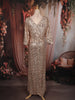 Gold Heavy Sequins Embroidered Design Shimmer Party Wear Gown