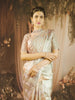 Gold Abstract Design Pure Kanchipuram Silk Bridal Saree - Diadem