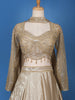 Gold Sequinned Embellished Bridesmaid Lehenga - Diadem