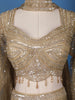 Gold Sequinned Embellished Bridesmaid Lehenga - Diadem