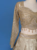 Gold Sequinned Embellished Bridesmaid Lehenga - Diadem