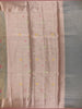 Golden Beige Floral Design Semi Tissue Saree - Diadem