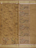 Golden Beige Floral Design Tussar Silk Saree