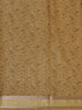 Golden Beige Floral Design Tussar Silk Saree