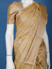 Golden Beige Floral Woven Semi Tissue Saree