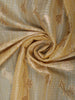 Golden Beige Floral Woven Semi Tissue Saree