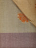 Golden Beige Lotus Motif Woven Semi Tussar Silk Saree