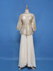 Golden Beige Solid Design Georgette Palazzo Suit