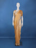 Golden Beige Stone Work Satin Saree - Diadem
