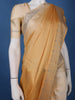 Golden Beige Stone Work Satin Saree - Diadem