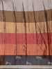 Golden Beige Striped Design Tissue Saree