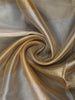 Golden Beige Striped Design Tissue Saree