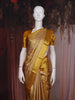 Golden Brocade Woven Kanchipuram Tissue Silk Saree