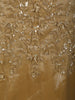 Golden Brown Heavy Sequins and Beads Embroidered Net Mermaid Lehenga with Choker Dupatta