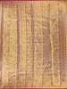 Golden Green Floral Woven Design Pure Kanchipuram Silk Saree
