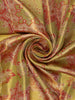 Golden Green Floral Woven Design Pure Kanchipuram Silk Saree
