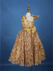 Golden Sequin Embroidered Party Wear Net Frock with Oversized Bow - Diadem