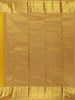 Golden Yellow Brocade Woven Kanchipuram Silk Saree