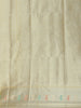 Golden Yellow Butta Woven Semi Tussar Silk Saree with Multicolor Paisley Border