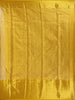 Golden Yellow Diamond Motif Woven Kanchipuram Tissue Silk Saree