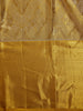 Golden Yellow Diamond Motif Woven Kanchipuram Tissue Silk Saree