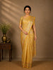 Golden Yellow Floral Design Kota Cotton Saree