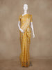 Golden Yellow Floral Design Kota Cotton Saree