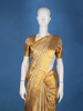 Golden Yellow Geometric Woven Design Pure Kanchipuram Tissue Silk Saree