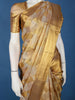 Golden Yellow Geometric Woven Design Pure Kanchipuram Tissue Silk Saree