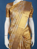 Golden Yellow Geometric Woven Design Pure Kanchipuram Tissue Silk Saree
