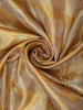 Golden Yellow Geometric Woven Design Pure Kanchipuram Tissue Silk Saree