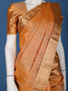 Golden Mustard Floral Design Zari Border Silk Saree - Diadem