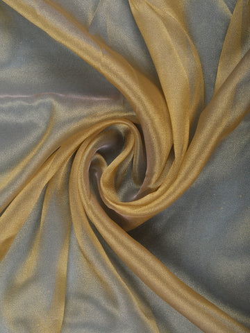 Golden Olive Embellished Tissue Organza Saree - Diadem