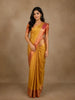 Golden Yellow Floral Woven Pure Kanchipuram Silk Saree