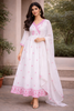White Floral Design Cotton Salwar Suit