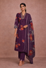 Purple Floral Design Printed Cotton Salwar Suit