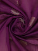 Grape Purple Floral Zari Woven Design Tussar Saree with Designer Zari Border