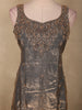 Graphite Grey Sequins and Beads Embroidered Design Organza Palazzo Suit with Dupatta