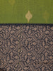 Green Butta Woven Design Cotton Saree with Contrast Border