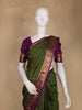 Green Butta Woven Design Pure Kanchipuram Silk Saree