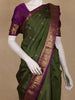 Green Butta Woven Design Pure Kanchipuram Silk Saree