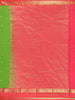 Green Butta Woven Kanchipuram Silk Saree with Contrast Pink Zari Border