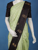 Green Checked Woven Design Pure Kanchipuram Silk Saree